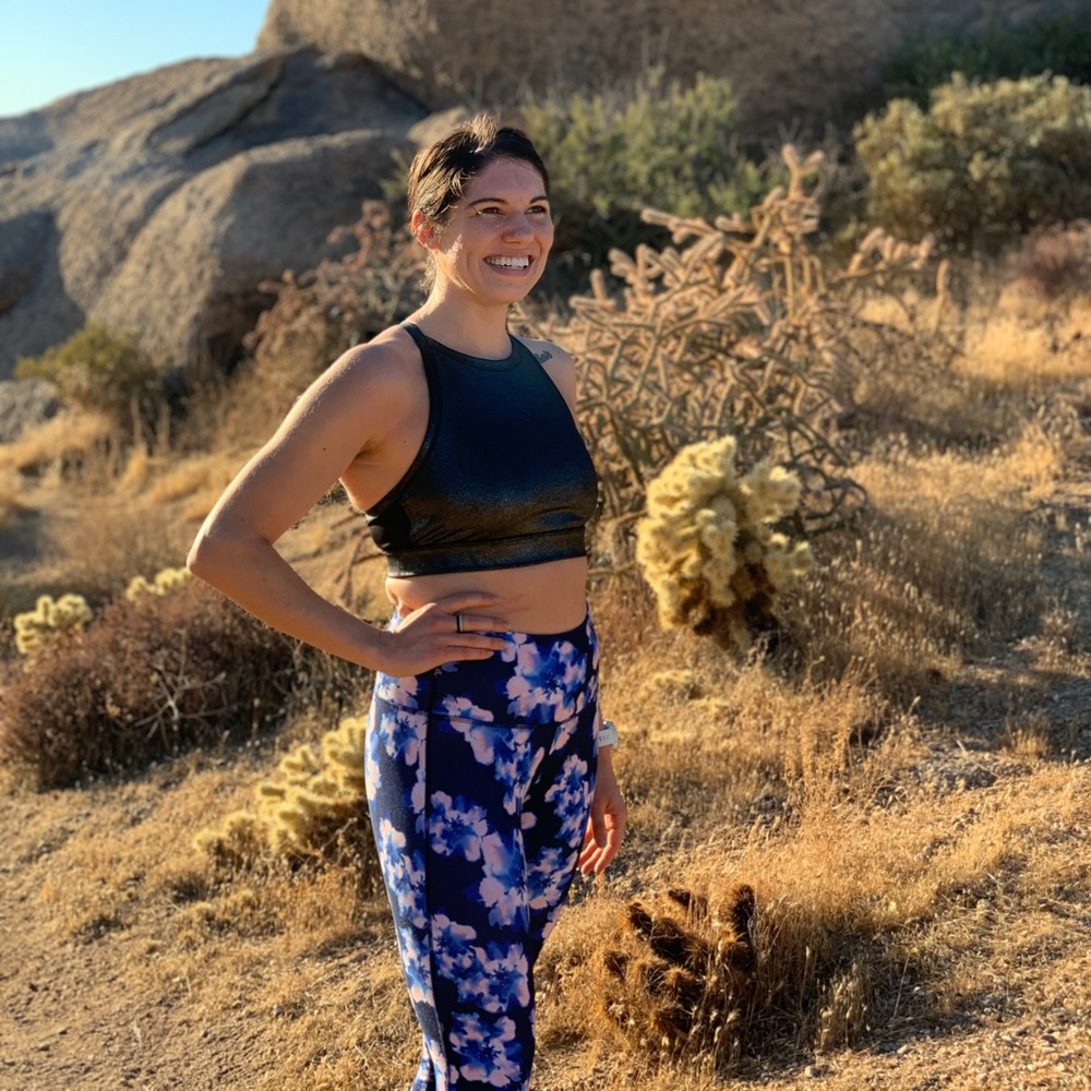 Flower print leggings (7/8 length)